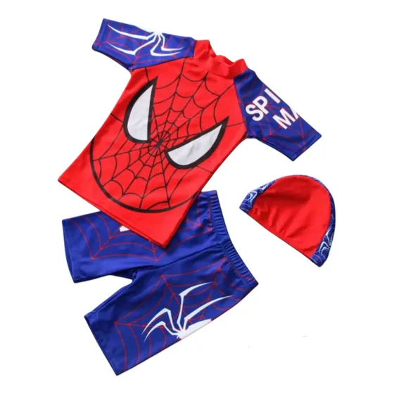 Traje De Baño De Spiderman Para Niños Importado