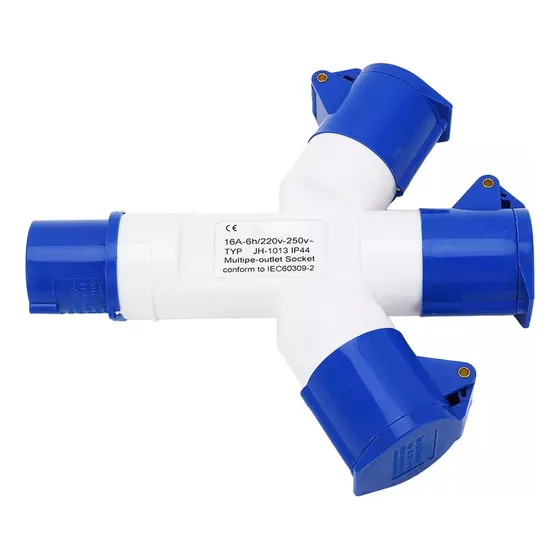 Enchufe Industrial Impermeable De Múltiples Enchufes Ip44 1 