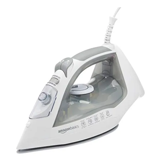 Amazon Basics Ceramic Soleplate Steam Iron,