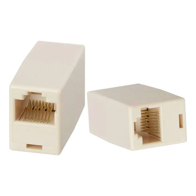 Conector Copla Adaptador Rj45 Hembra H-h Extension Cable Red