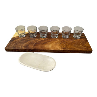 Vasos Tequileros Con Tabla De Parota 6 Vasos Vasos Tequileros Con Tabla De Parota 6 Vasos