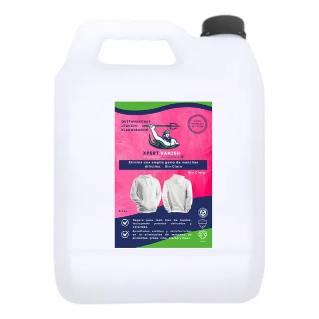 Pak 2 Quitamanchas Blanqueador Sin Cloro Xpert Vanish 5 Lt.