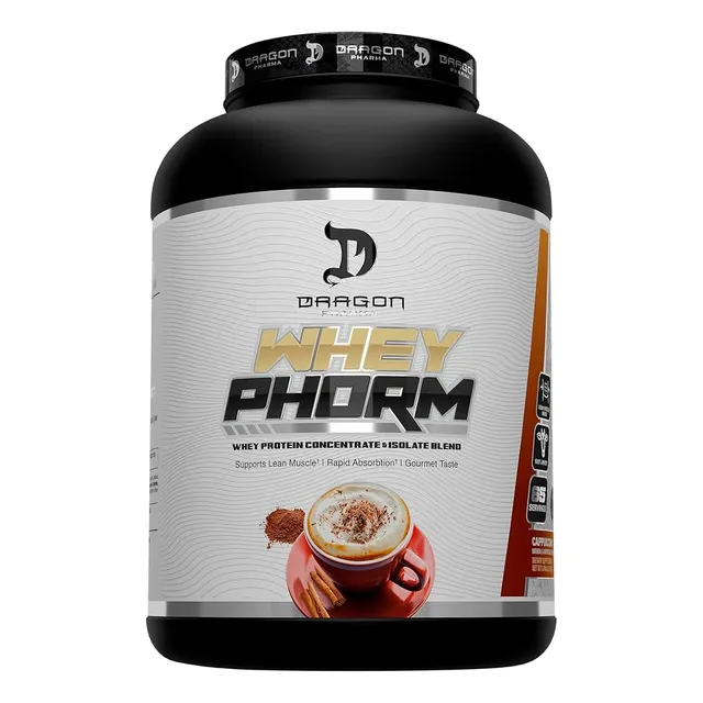 Dragon Pharma Proteina Wheyphorm Isolatada Hydrolizada 5 Lb Sabor Cappuchino