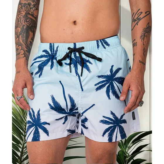 Short De Baño Hombre Farenheite Imp Palms Deg