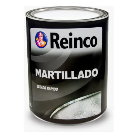 Pintura Martillada Negro Secado Rápido Reinco - 1/4