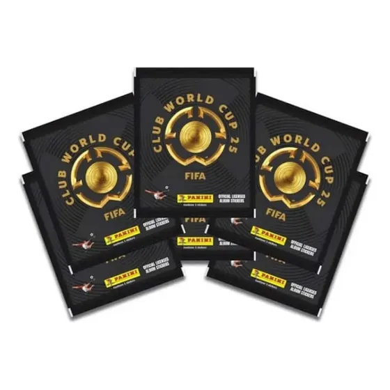 6 Sobres Barajitas Panini Mundial Clubes 2025 Futbol Fifa