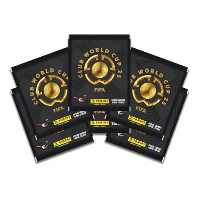 6 Sobres Barajitas Panini Mundial Clubes 2025 Futbol Fifa