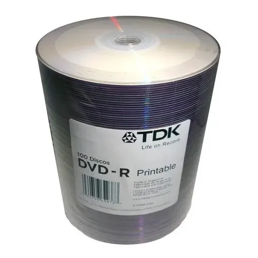 Dvd Tdk  Printable 8x  X 100 Unidades 4.7gb 