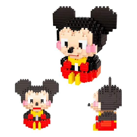 Figura 3d Mickey Mouse Armable Bloques Coleccionable En Caja