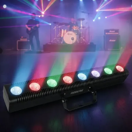 Ribalta Rgbw Beam Barra Com 8 Leds Dmx 12v Bivolt Controle 127/220v