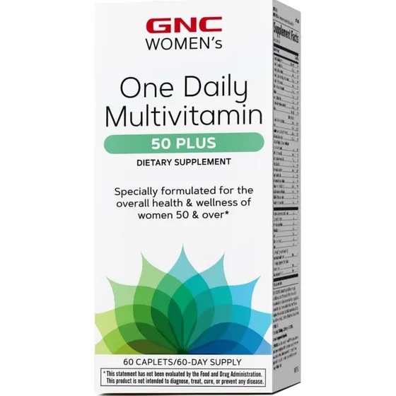 Gnc One Daily 50 Plus Multivitamina 60 Comprimidos Vegano
