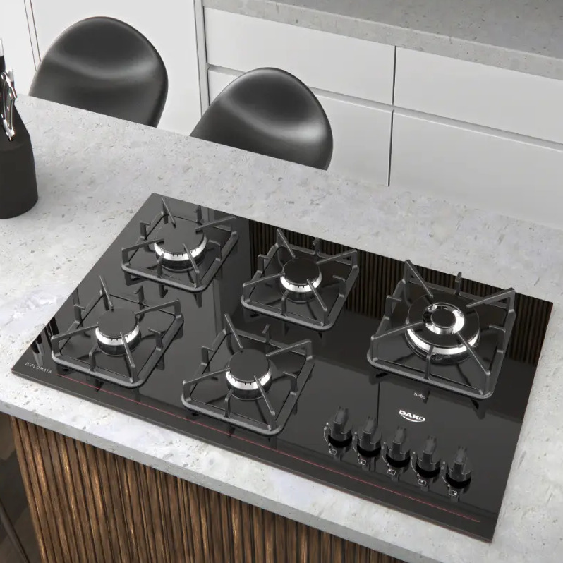 Cooktop 5 Bocas Dako Diplomata Preto Bivolt