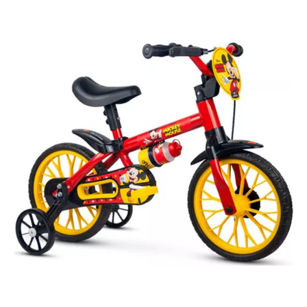Bicicleta Infantil Aro 12 Mickey Nathor Bicicleta Infantil Aro 12 Mickey Nathor