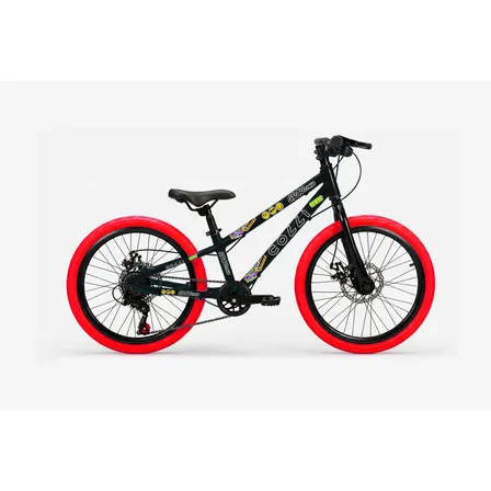 Bicicleta Grauzinha Aro 20 Preto E Vermelho 7 V - Colli