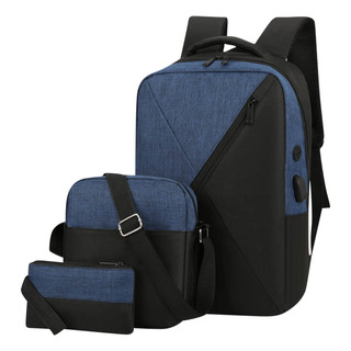 Conjunto De Mochila De Três Peças, Mochila Usb De Grande Cap Conjunto De Mochila De Três Peças, Mochila Usb De Grande Cap