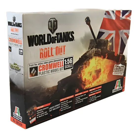 Tanque World Of Tanks Cromwell Escal 1/56 Armable  Pegamento