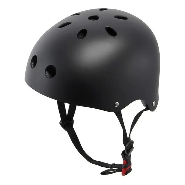 Casco Bicicleta Skate Roller Urbano Negro De Adulto Talle Unico (ajustable)