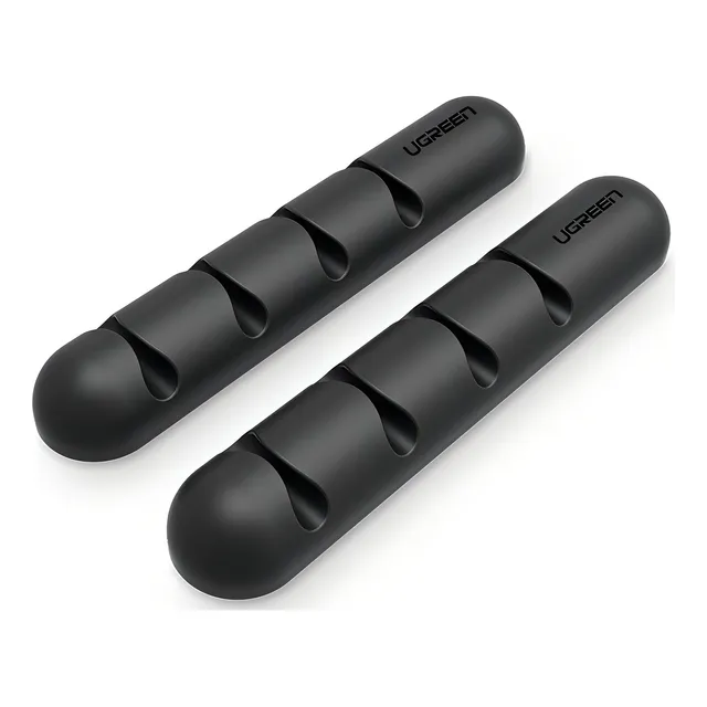 Organizador de cables de alambre adhesivo Ugreen, 2 piezas, 4 ranuras