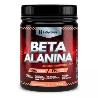 Beta Alanina 500g 100% Pura Soldiers Nutrition Beta Alanina 500g 100% Pura Soldiers Nutrition