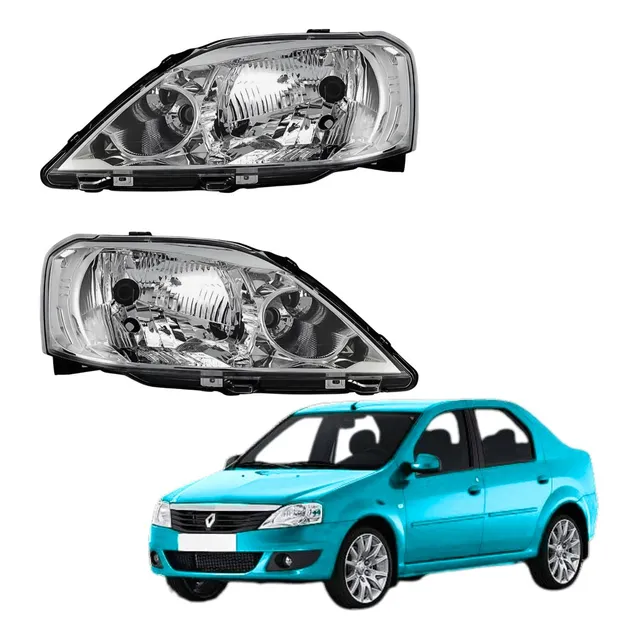 Par Farol Renault Logan 2010 2011 2012 2013 Cromado