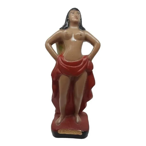 Estátua Pombagira Em Gesso Imagem Umbanda Candomblé Congá