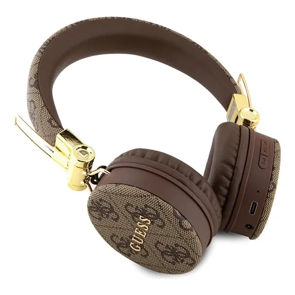 Audifono Guess Earphones Bluetooth Brown 4g Metal Color Café