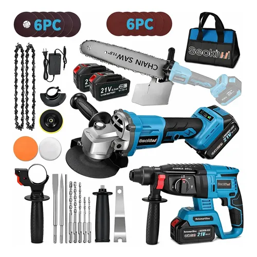 Rotomartillo 1/2 18v Inalámbrico Recargable Aksi Profesional