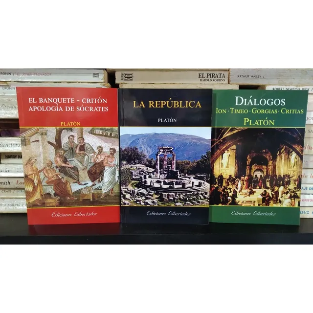 Dialogos + La Republica + Banquete - Platon - Ed Libertador 