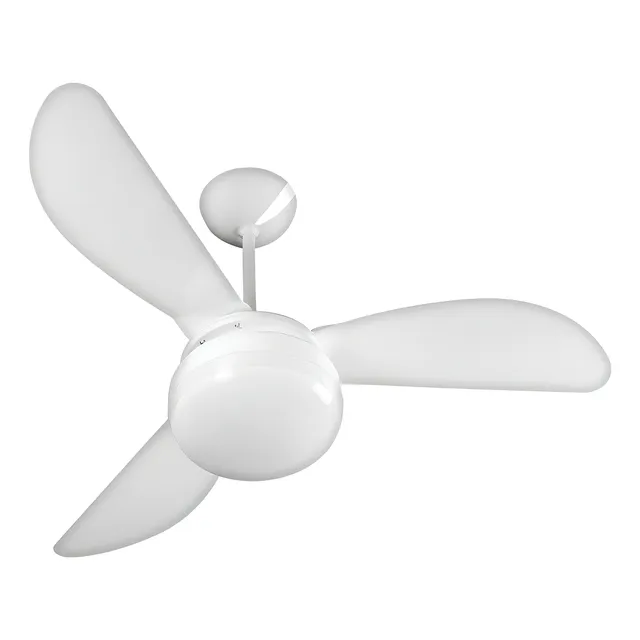 Ventilador De Teto Ventisol Fênix E-27 Branco 130w Com 3 Pás De Plástico, 960 Mm De Diâmetro