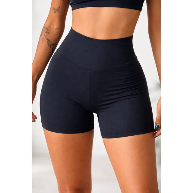 Bermuda De Lycra  Feminino Academia Treino C/ Cós E  Com Cós