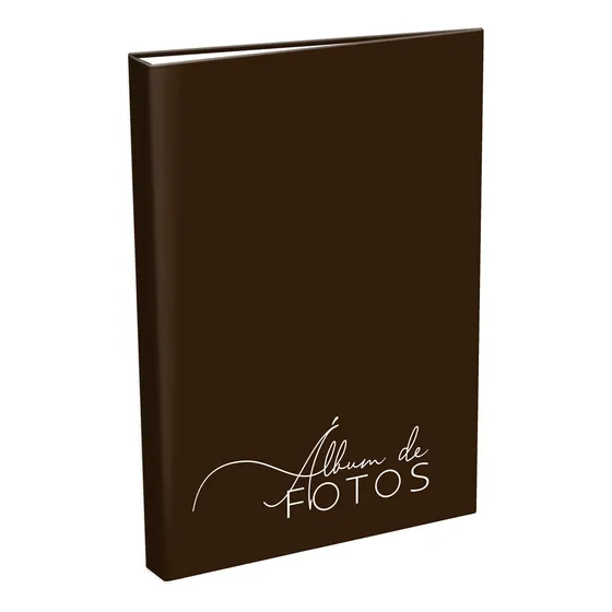 Album De Fotografia Antigo 10x15/40 Fotos Cores Vivas Cor Marrom-vintage