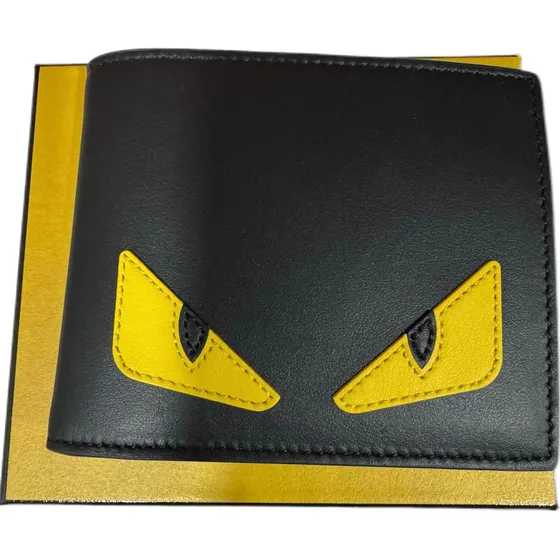 Fendi Monster Bi-fold Billetera Nueva Y Original