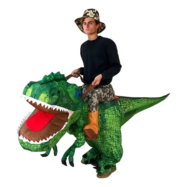Disfraz De Dinosaurio T-rex Inflable Adultos Indigo72