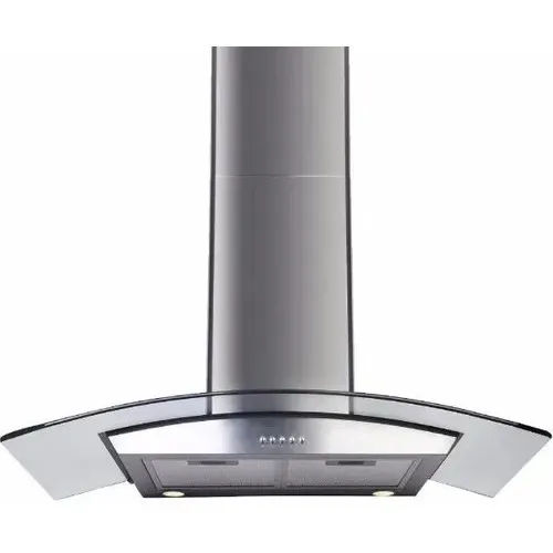 Campana Cocina 76cm Pared Vidrio Y Acero Inoxidable Nueva