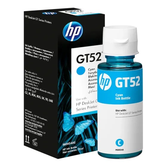  HP GT52 tinta de impresora cian 70ml