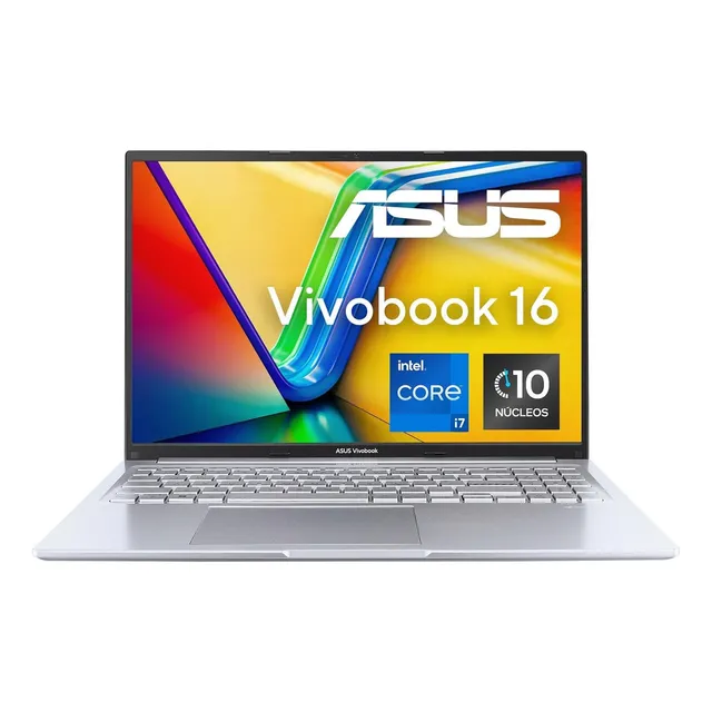 Asus Laptop Vivobook 16 Core I7 13va 16 Ram 512gb Ssd B4u Color Plateado