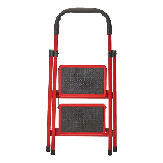 Escalera Tipo Banco 2 Peldaños Adir Mod. 946 Color Rojo