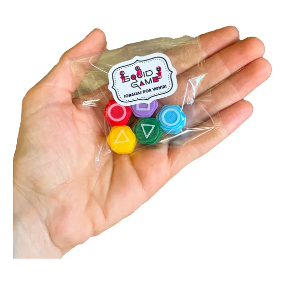 Juego Del Calamar Souvenir Dados Gonggi X 10