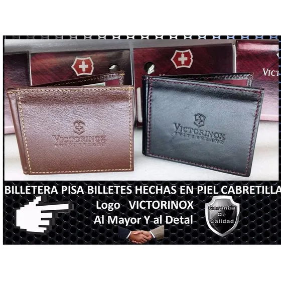 Tarjetero Pisabilletes Victorinox De Piel Cabretilla 