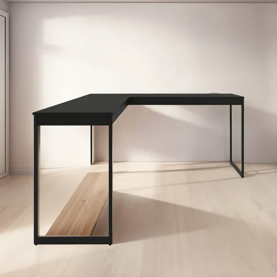 Mesa Escrivaninha De Canto Em L Maclavi Móveis 150x45x150 P