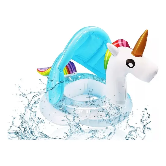 Inflables De Alberca Flotador Salvavidas Unicornio Para Bebé