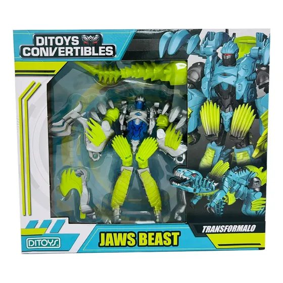 Muñeco Dinosaurio Convertible Ditoys Jaws Beast Transformar