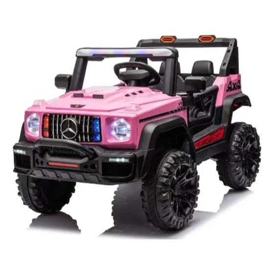 Auto Electrico 12v Jepp Con Control Remoto Rosa
