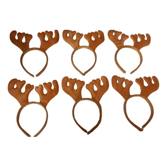 27 Diademas Navideñas Reno Cuernos De Alce Navidad