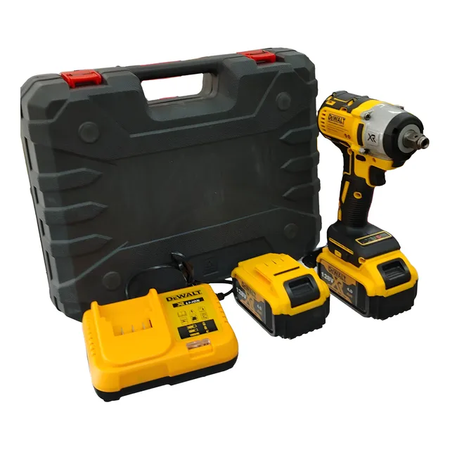 Llave De Impacto Inalambrica  30 Accesorios 128v Amarillo 60hz