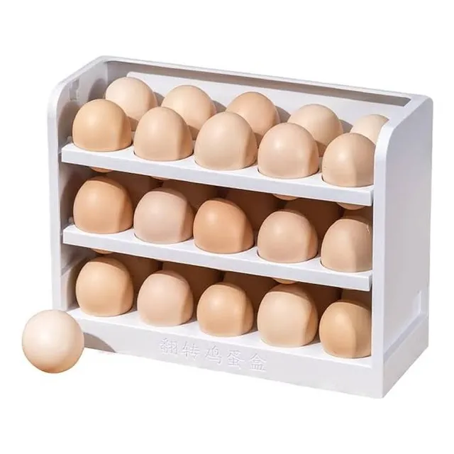 Organizador De Huevo De 3 Niveles De 30 Unidades 