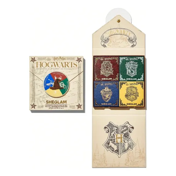 Kit de 4 paletas de sombras de ojos Sheglam de la colección Harry Potter, kit completo de colores de sombras de ojos