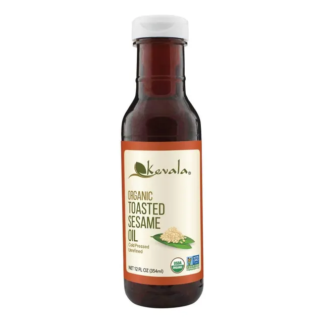 Kevala, Aceite De Ajonjolí, Tostado, Orgánico, 354ml (12 Oz)