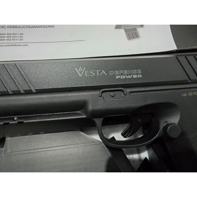 Cuotas Pistola Traumatica Defensa Vesta Pdw .50 Co2 Azul Oscuro 1270 Mm