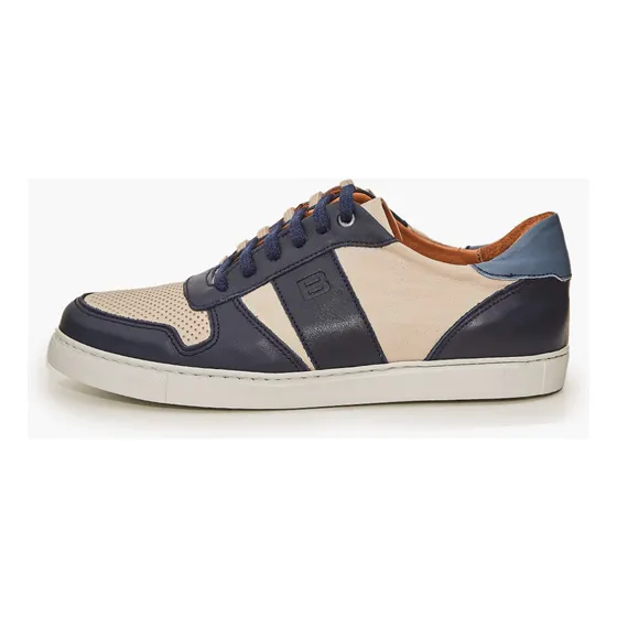 Zapatilla Urbana De Cuero Azul Texel Hombre Boating
